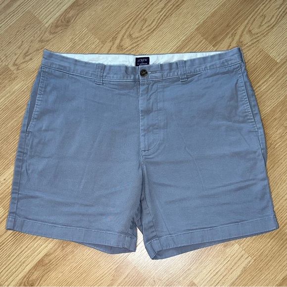 Men's J. Crew Flat Front Stretch Chino Shorts - Picture 1 of 5